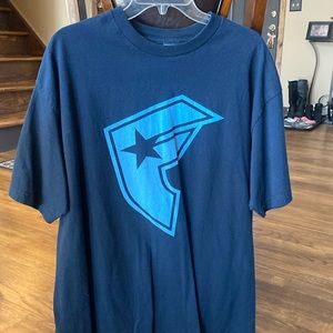 Famous stars and straps  blue logo shirt Vintage